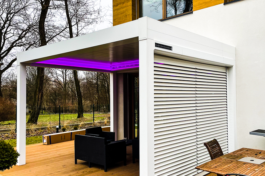 Rolety tarasowe z napędem solarnym